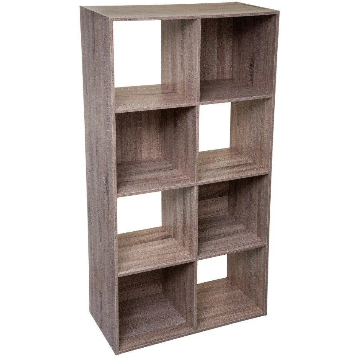 Regał na książki, 8 półek, MDF, 68x32x134 cm