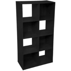 Regał na książki, 8 półek, MDF, 68x32x134 cm