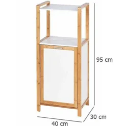 Regał z półką i koszem na pranie FINJA,WENKO, dł. 30 cm