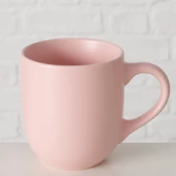 Różowy ceramiczny kubek PASTELL, 300 ml