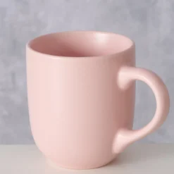 Różowy ceramiczny kubek PASTELL, 300 ml