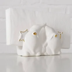 Serwetnik ceramiczny ze skrzatami MADDY