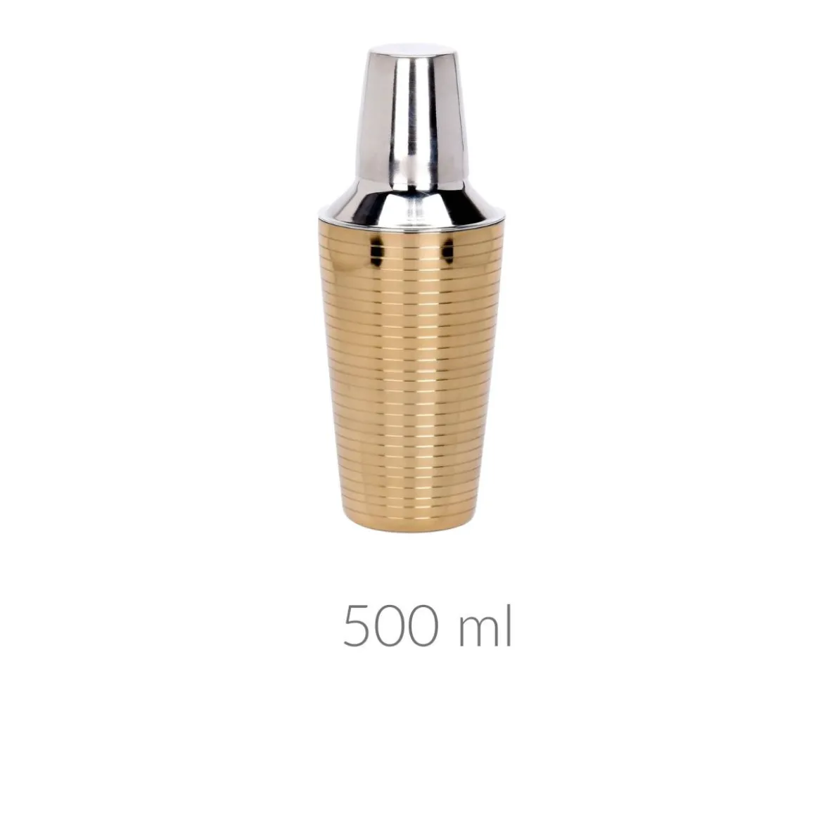 Shaker do drinków ze stali nierdzewnej, 500 ml