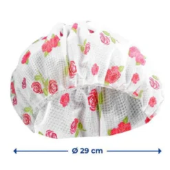 Siatka na włosy do spania, 2 sztuki, Ø 34 cm, różany wzór