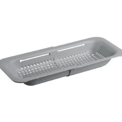 Sitko kuchenne do zlewu KESPER, plastikowy, 36,2 x 20,2 x 6,5 cm, szary