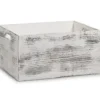 Skrzynia do przechowywania RUSTIC WHITE, drewniana, 40x30x20 cm, ZELLER