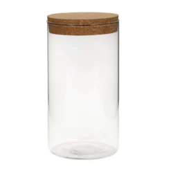 Smukły słoik z korkową pokrywką, 1100 ml