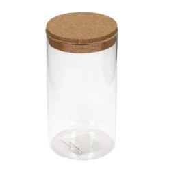 Smukły słoik z korkową pokrywką, 1100 ml