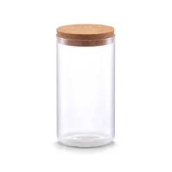 Smukły słoik z korkową pokrywką, 1100 ml