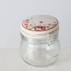 Słoik kuchenny dekoracyjny z pokrywką EMILY, 450 ml
