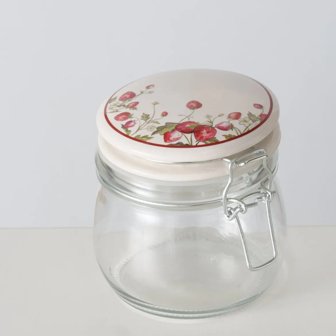 Słoik kuchenny dekoracyjny z pokrywką EMILY, 450 ml