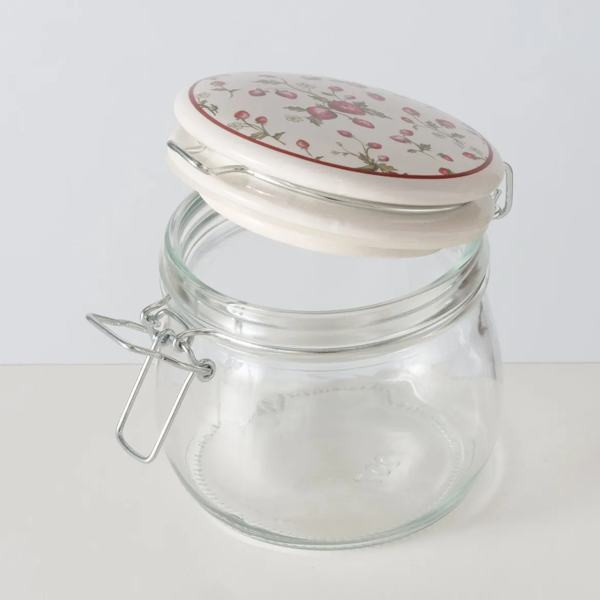 Słoik kuchenny dekoracyjny z pokrywką EMILY, 450 ml