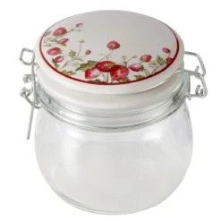 Słoik kuchenny dekoracyjny z pokrywką EMILY, 450 ml