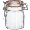 Słoik szklany z pokrywką i klipsem, 150 ml, 8 sztuk