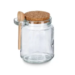 Słoik zamykany korkiem z praktyczną łyżeczką, 250 ml