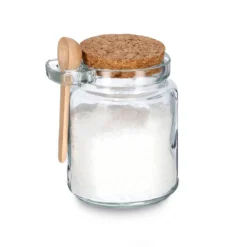 Słoik zamykany korkiem z praktyczną łyżeczką, 250 ml