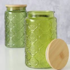 Słoik z bambusowym wieczkiem IMOLA, 1000 ml