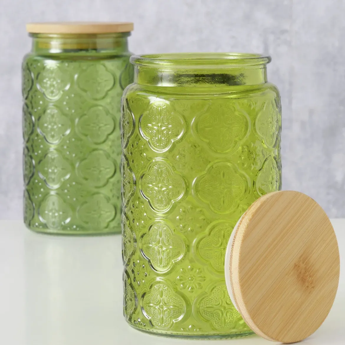 Słoik z bambusowym wieczkiem IMOLA, 1000 ml