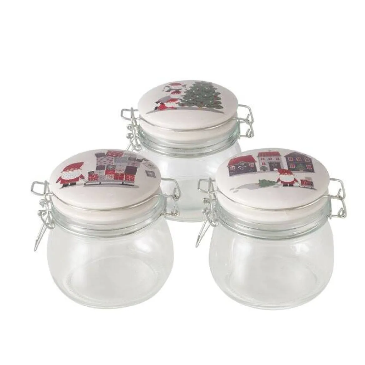 Słoik z porcelanową pokrywką MONTI, 450 ml