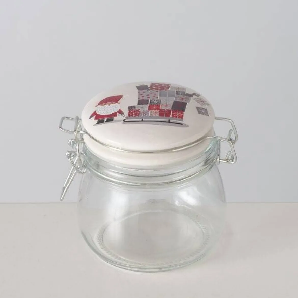 Słoik z porcelanową pokrywką MONTI, 450 ml