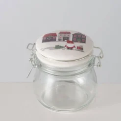 Słoik z porcelanową pokrywką MONTI, 450 ml