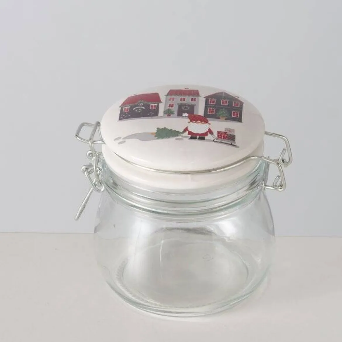 Słoik z porcelanową pokrywką MONTI, 450 ml