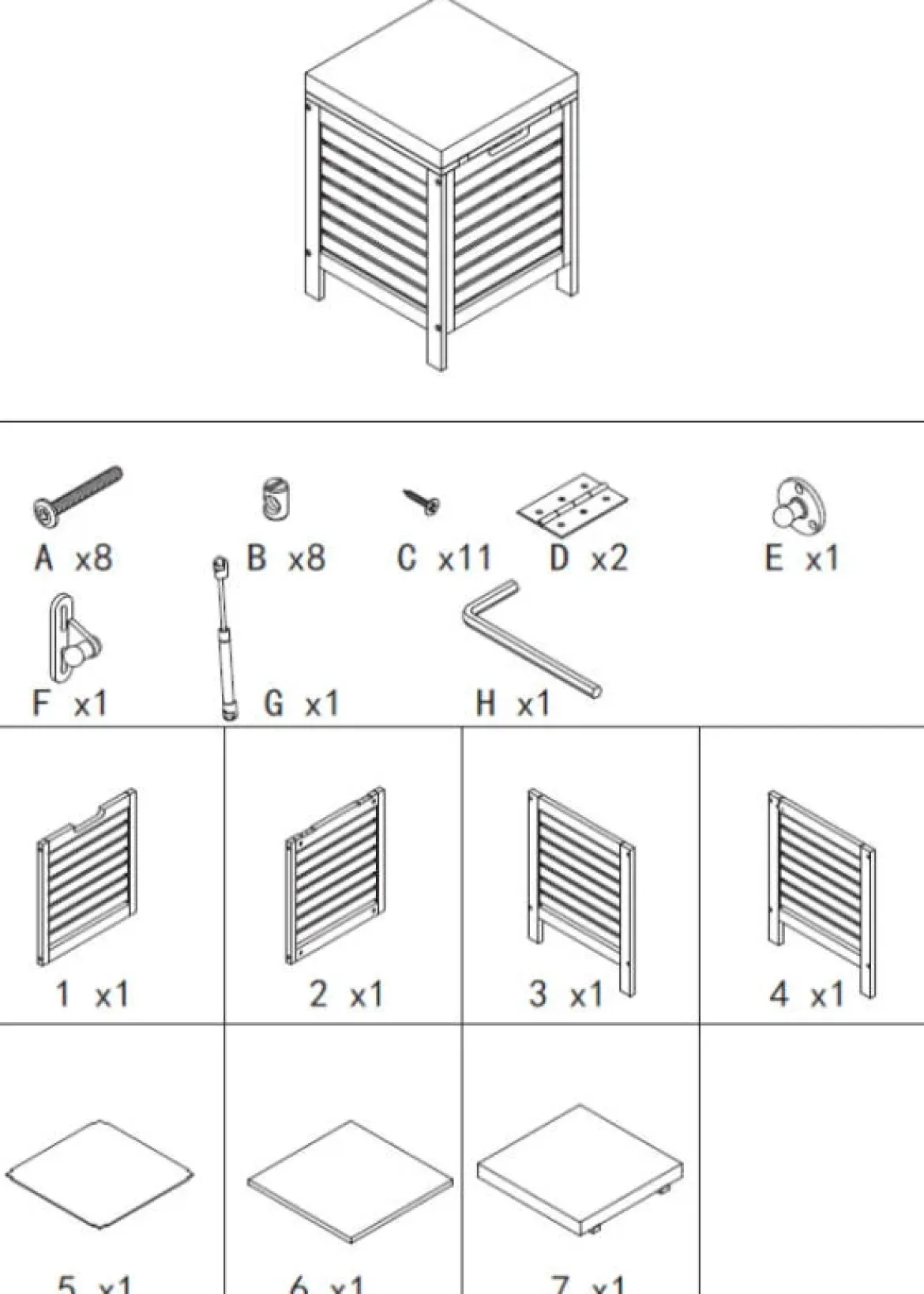Stołek łazienkowy BAMBOO z koszem na pranie, 2w1