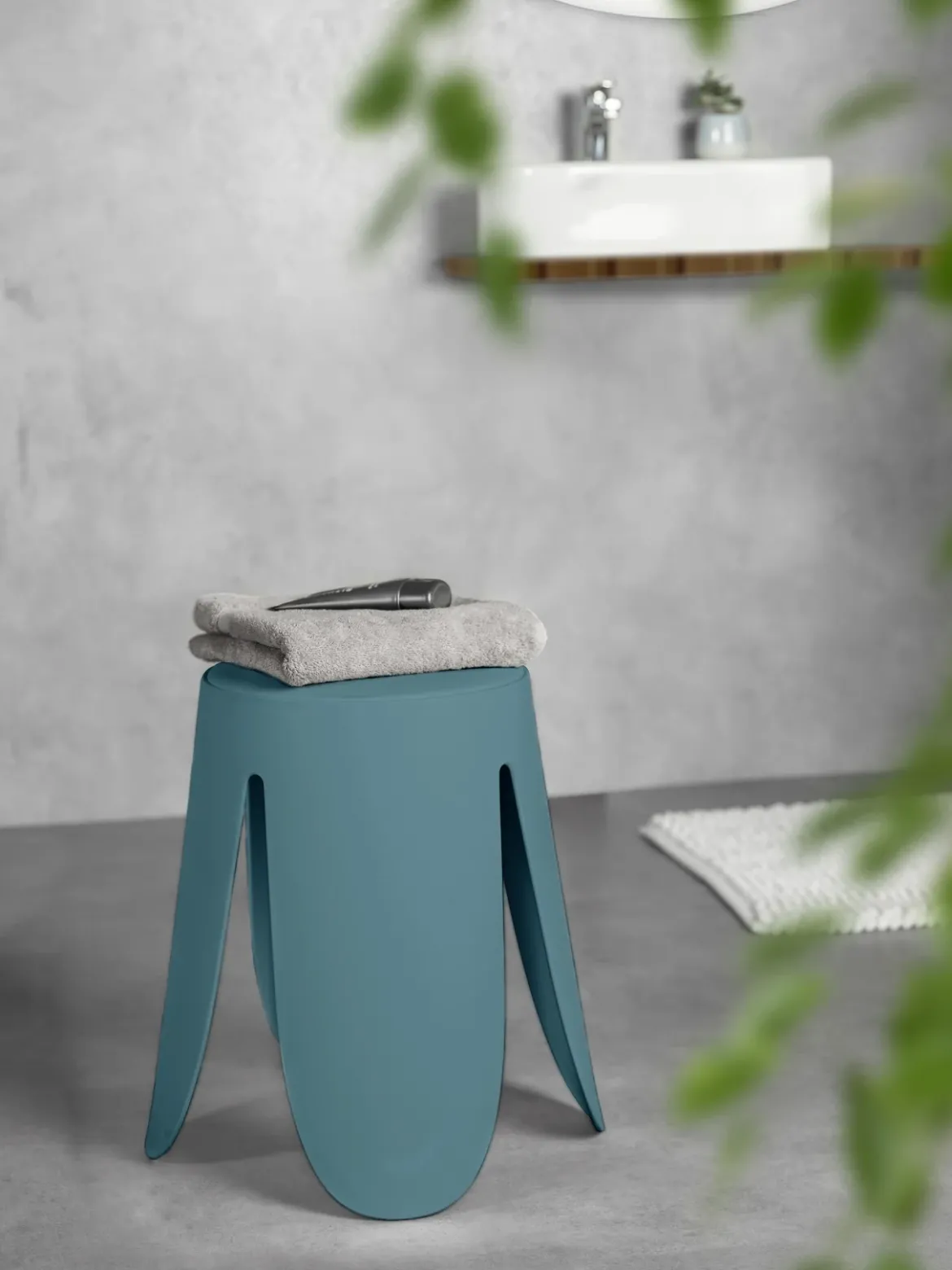 Stołek łazienkowy COMISO, Ø 44,5 cm x 46 cm, WENKO