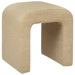 Stołek łuk bouclé SEVI, wys. 43 cm