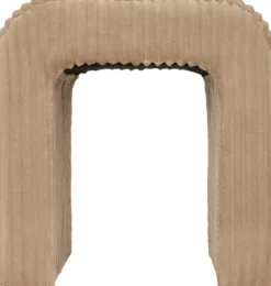 Stołek łuk sztruksowy SEVI, wys. 43 cm
