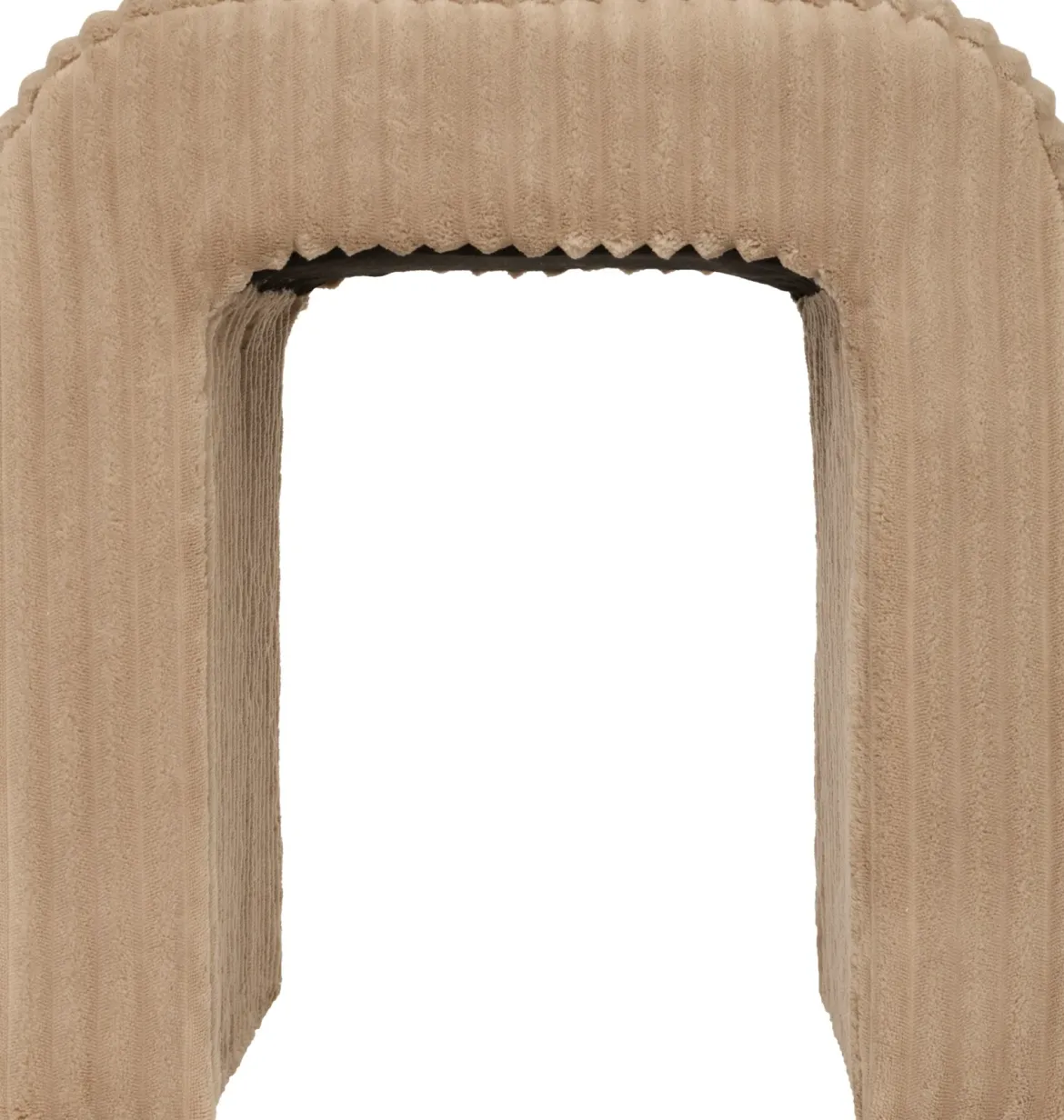 Stołek łuk sztruksowy SEVI, wys. 43 cm