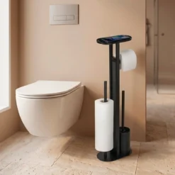 Stojak do WC 4w1 WENKO OREA, z półką na telefon