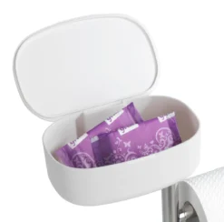 Stojak na papier i szczotkę wc z półką i koszem RIVAZZA, 4w1, WENKO