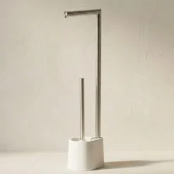 Stojak na papier toaletowy i szczotkę do WC STILK, 63 cm