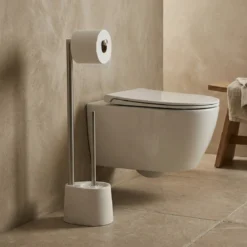 Stojak na papier toaletowy i szczotkę do WC STILK, 63 cm