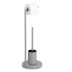 Stojak na papier toaletowy i szczotka do wc VETRO, wys. 63 cm