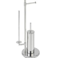 Stojak na papier toaletowy i szczotkę do WC, UNIVERSALO NEO - 3 w 1, WENKO