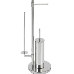 Stojak na papier toaletowy i szczotkę do WC, UNIVERSALO NEO - 3 w 1, WENKO