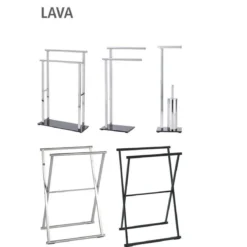Stojak na papier toaletowy i szczotkę LAVA do WC - 2w1, WENKO