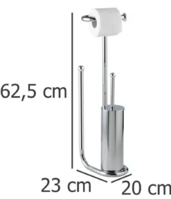 Stojak na papier toaletowy i szczotkę do WC, UNIVERSALO - 3 w 1, WENKO