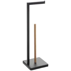 Stojak na papier toaletowy z zapasem NATURELO, metalowy