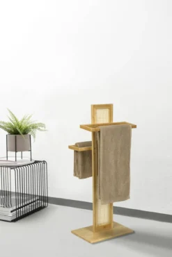 Stojak na ręczniki ALLEGRE BAMBOO, 88 cm, WENKO