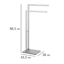 Stojak na ręczniki, papier toaletowy i szczotkę do wc GRANITE - zestaw, WENKO