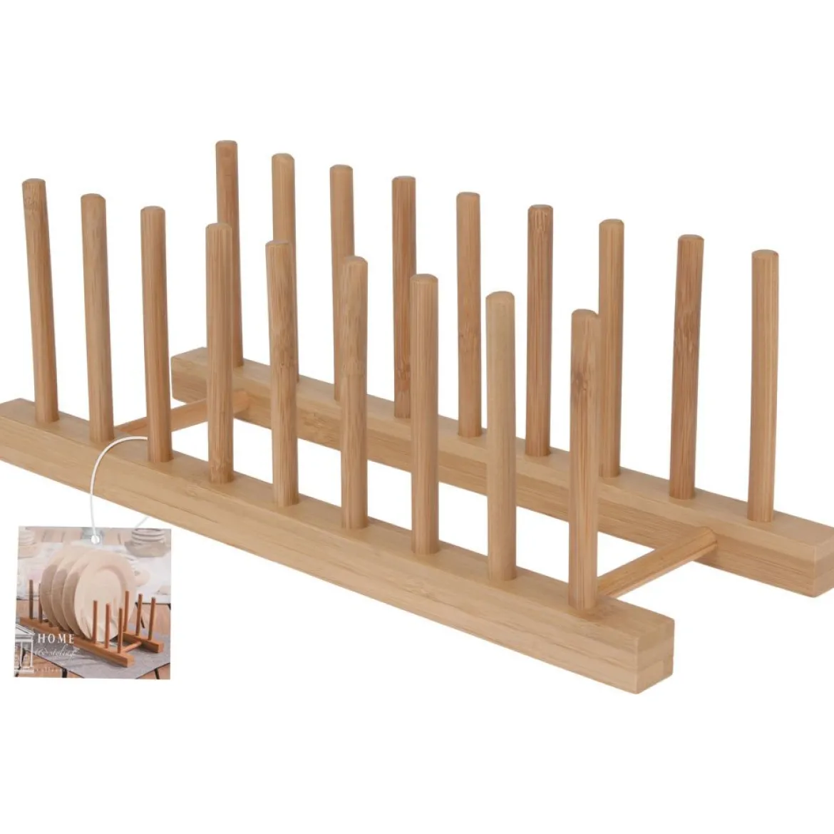 Stojak na talerze, organizer, 100% bambus