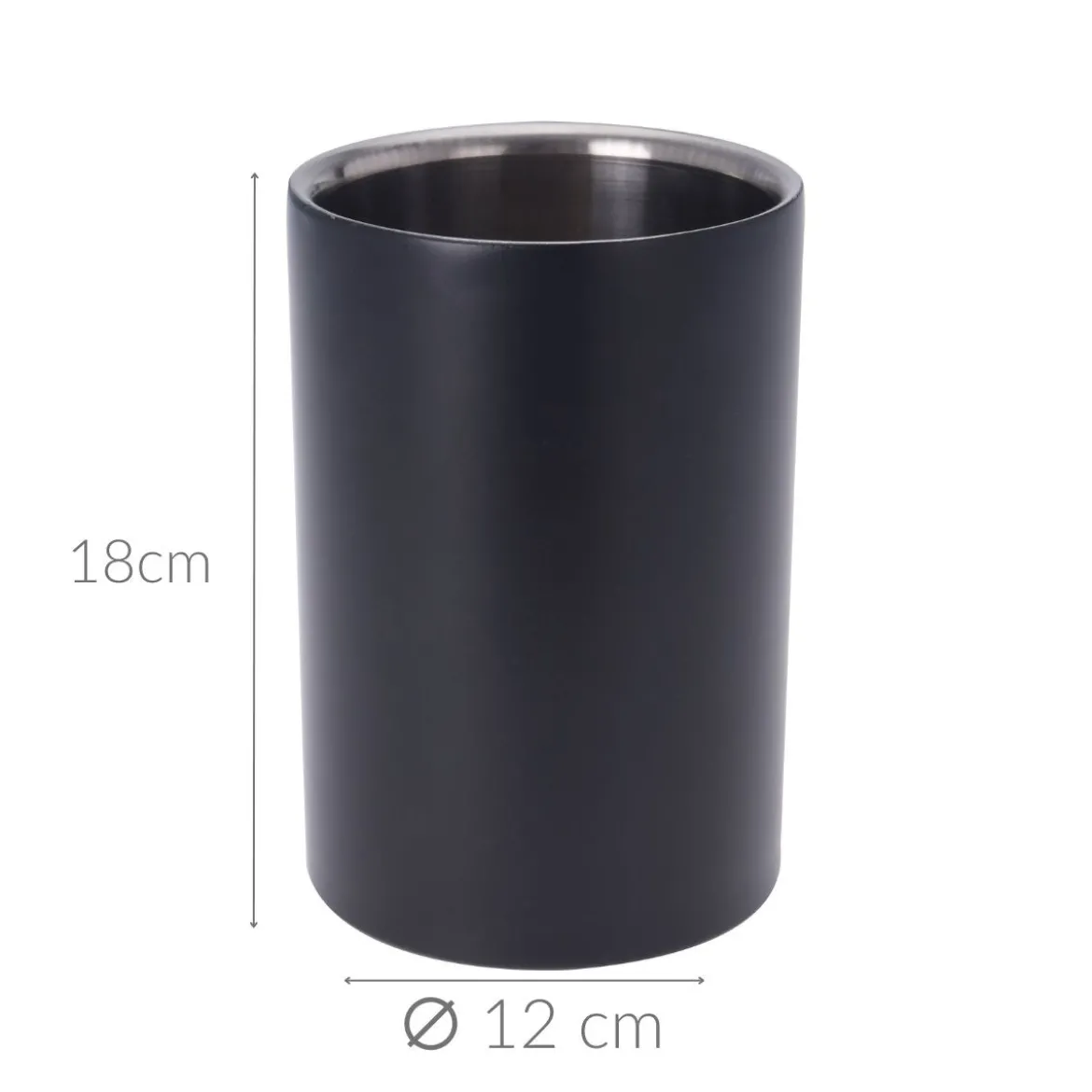 Stojak na wino COOLER, stal nierdzewna, 18 cm