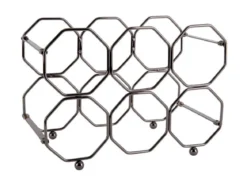 Stojak na wino HONEYCOMB, na 6 butelek, 31 x 22 x 16,5 cm
