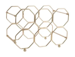 Stojak na wino HONEYCOMB, na 6 butelek, 31 x 22 x 16,5 cm