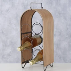 Stojak na wino loft CHIANTI, na 6 butelek, 50 cm