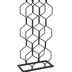 Stojak na wino metalowy, na 8 butelek, wys. 48 cm