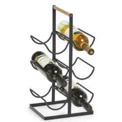 Stojak na wino metalowy, 6-ramienny, 46 cm, ZELLER